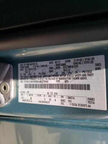 Photo 10 from auction – 2013 FORD ESCAPE SEL with VIN 1FMCU9HX6DUB27692