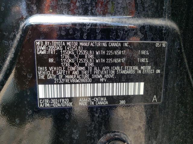 Photo 10 from auction – 2016 TOYOTA RAV4 LE with VIN 2T3ZFREV8GW286930