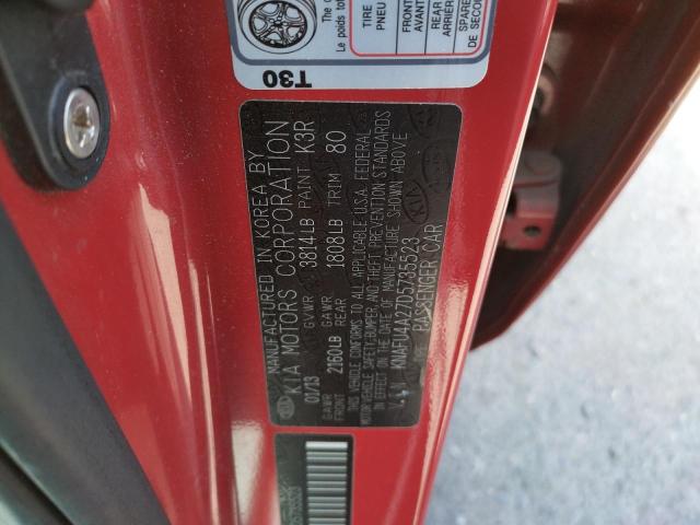 Photo 10 from auction – 2013 KIA FORTE EX with VIN KNAFU4A27D5735523