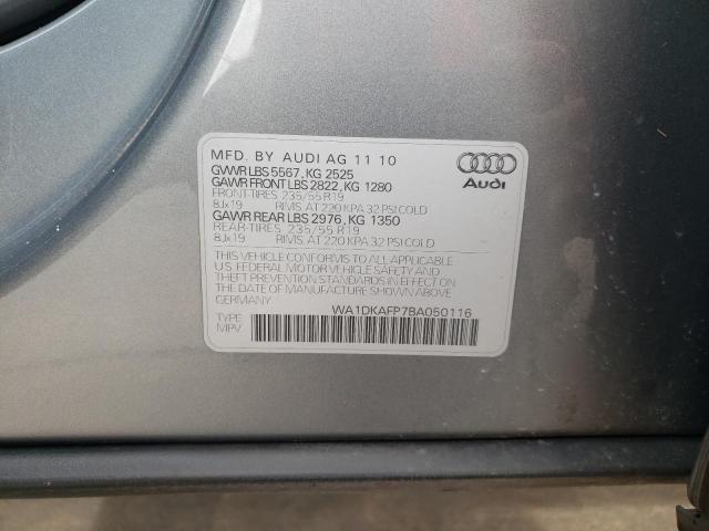 Photo 10 from auction – 2011 AUDI Q5 PREMIUM with VIN WA1DKAFP7BA050116