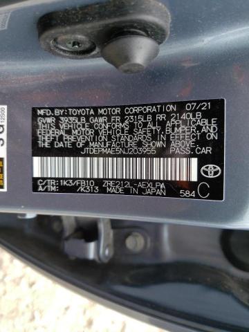 Photo 10 from auction – 2022 TOYOTA COROLLA LE with VIN JTDEPMAE5NJ203955