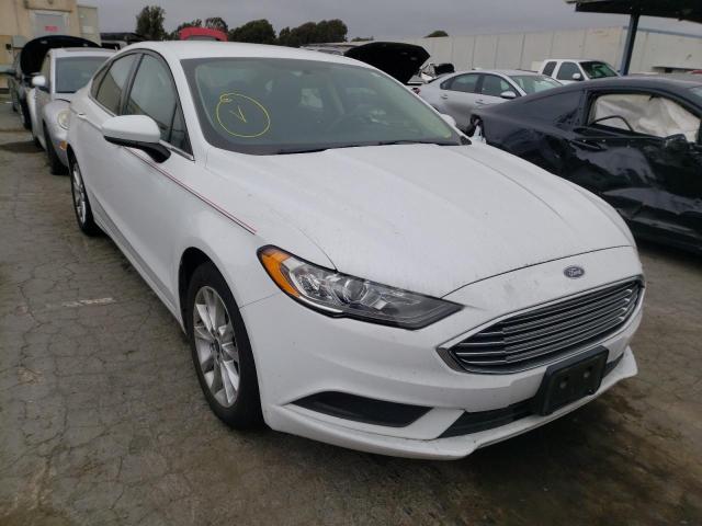 FORD FUSION SE 2017 with VIN 3FA6P0HD5HR235802 - Photo from auction