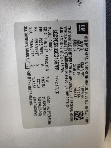 Photo 10 from auction – 2012 CHEVROLET SILVERADO with VIN 3GCPCSE03CG166765