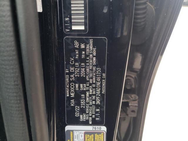 Photo 10 from auction – 2022 KIA FORTE FE with VIN 3KPF24AD1NE461753