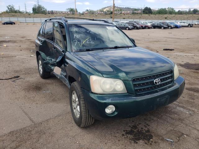 TOYOTA HIGHLANDER 2003 with VIN JTEHF21A730103727 - Photo from auction