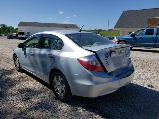 Photo 3 from auction – 2012 HONDA CIVIC HYBR with VIN JHMFB4F26CS003092