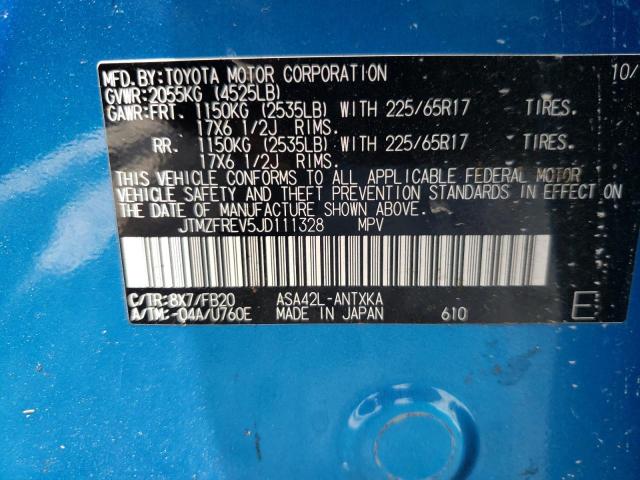 Photo 10 from auction – 2018 TOYOTA RAV4 LE with VIN JTMZFREV5JD111328