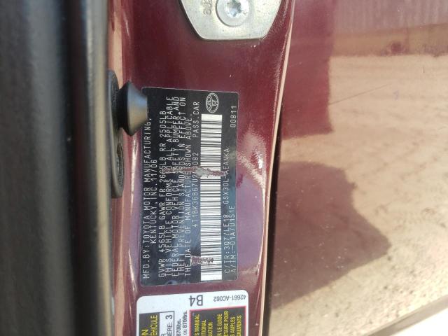Photo 10 from auction – 2007 TOYOTA AVALON with VIN 4T1BK36B67U203082