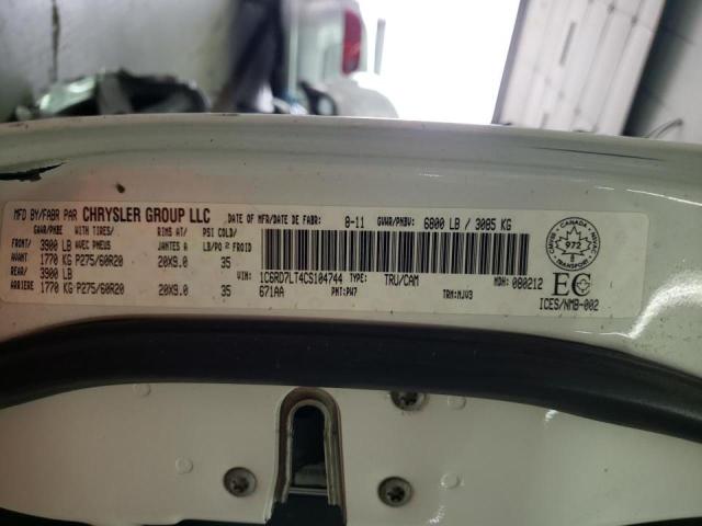 Photo 10 from auction – 2012 DODGE RAM 1500 S with VIN 1C6RD7LT4CS104744