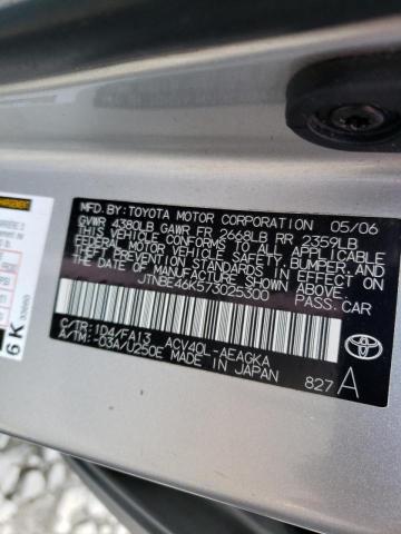 Photo 10 from auction – 2007 TOYOTA CAMRY CE with VIN JTNBE46K573025300