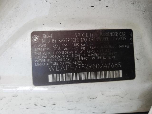 Photo 10 from auction – 2009 BMW 328 I with VIN WBAPH77529NM47685