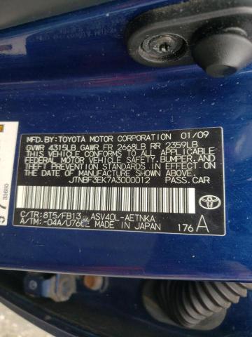 Photo 10 from auction – 2010 TOYOTA CAMRY BASE with VIN JTNBF3EK7A3000012