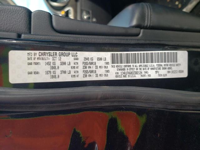 Photo 10 from auction – 2013 JEEP GRAND CHER with VIN 1C4RJFAG0DC582124