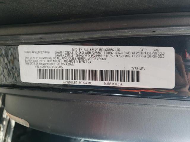 Photo 10 from auction – 2008 SUBARU OUTBACK 2. with VIN 4S4BP61CX87307027