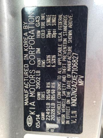Photo 10 from auction – 2014 KIA SOUL with VIN KNDJN2A2XE7106827
