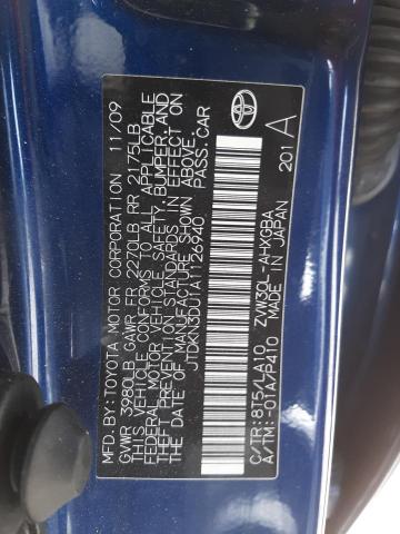 Photo 10 from auction – 2010 TOYOTA PRIUS with VIN JTDKN3DU1A1126940