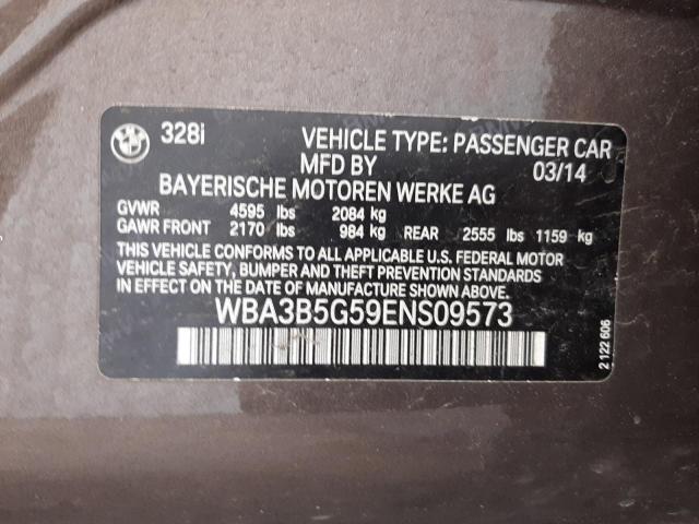 Photo 10 from auction – 2014 BMW 328 XI SUL with VIN WBA3B5G59ENS09573