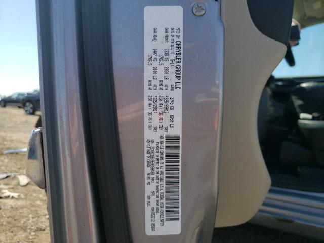 Photo 10 from auction – 2014 CHRYSLER TOWN & COU with VIN 2C4RC1BG9ER398403