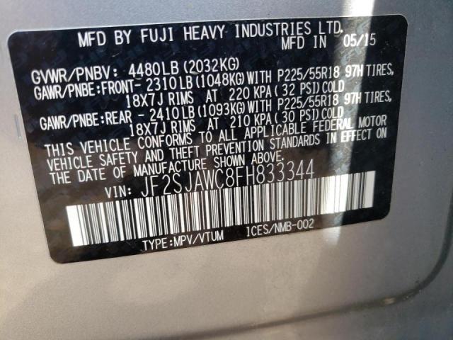 Photo 10 from auction – 2015 SUBARU FORESTER 2 with VIN JF2SJAWC8FH833344