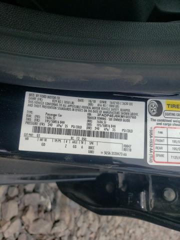Photo 10 from auction – 2019 FORD FIESTA with VIN 3FADP4EJ6KM103760