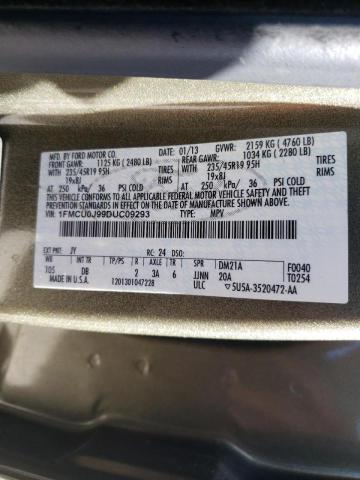 Photo 10 from auction – 2013 FORD ESCAPE TIT with VIN 1FMCU0J99DUC09293