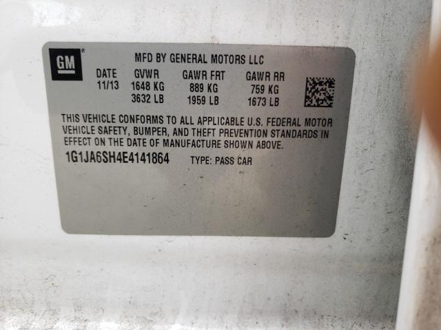 Photo 10 from auction – 2014 CHEVROLET SONIC LS with VIN 1G1JA6SH4E4141864