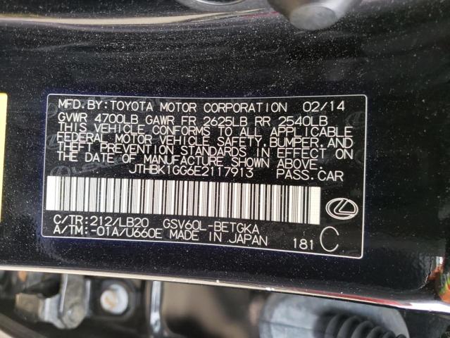 Photo 10 from auction – 2014 LEXUS ES 350 with VIN JTHBK1GG6E2117913