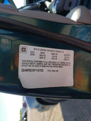 Photo 10 from auction – 2000 BUICK REGAL GS with VIN 2G4WF5516Y1151752