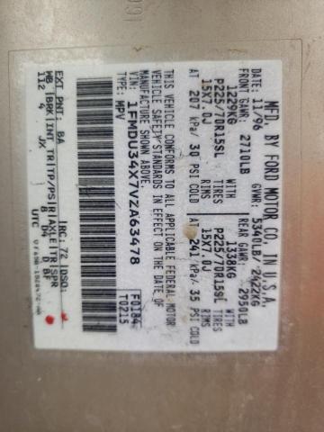 Photo 10 from auction – 1997 FORD EXPLORER with VIN 1FMDU34X7VZA63478