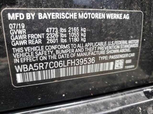 Photo 10 from auction – 2020 BMW 330XI with VIN WBA5R7C06LFH39536