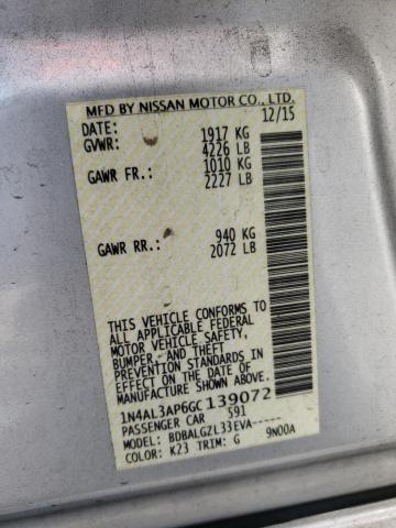 Photo 10 from auction – 2016 NISSAN ALTIMA 2.5 with VIN 1N4AL3AP6GC139072