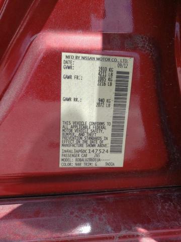 Photo 10 from auction – 2013 NISSAN ALTIMA 2.5 with VIN 1N4AL3AP6DC147524