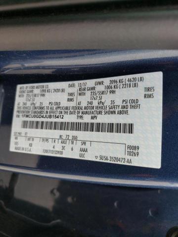 Photo 10 from auction – 2018 FORD ESCAPE SE with VIN 1FMCU0GD4JUB15412