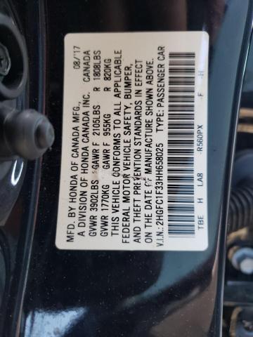 Photo 10 from auction – 2017 HONDA CIVIC EX with VIN 2HGFC1F33HH658025