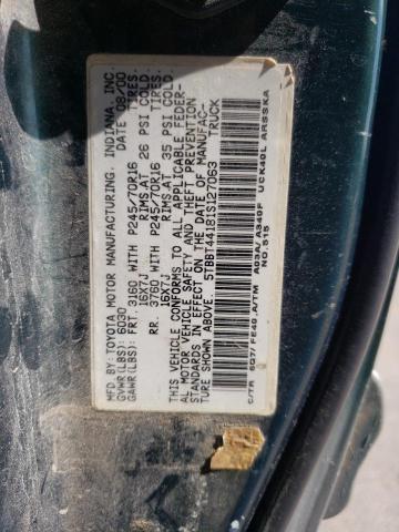 Photo 10 from auction – 2001 TOYOTA TUNDRA with VIN 5TBBT44181S127063