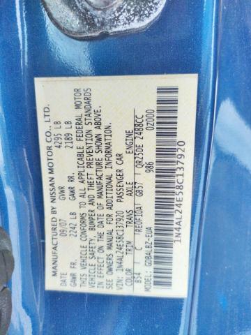 Photo 10 from auction – 2008 NISSAN ALTIMA 2.5 with VIN 1N4AL24E58C137920