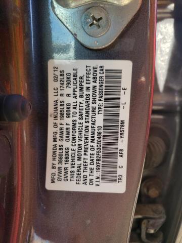 صورة رقم 10 من المزاد - 2012 HONDA CIVIC LX مع VIN 19XFB2F53CE048610