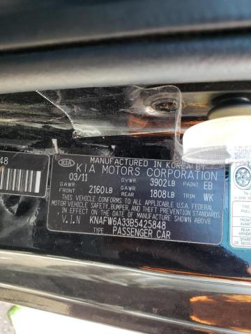 Zdjęcie 10 z aukcji – 2011 KIA FORTE SX z VIN KNAFW6A33B5425848
