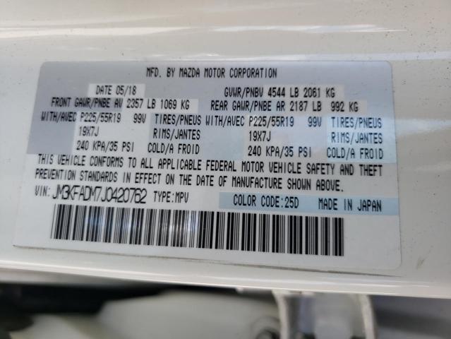 Photo 10 from auction – 2018 MAZDA CX-5 GRAND with VIN JM3KFADM7J0420762