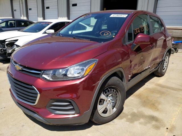 Photo 2 from auction – 2017 CHEVROLET TRAX LS with VIN 3GNCJKSB2HL240628