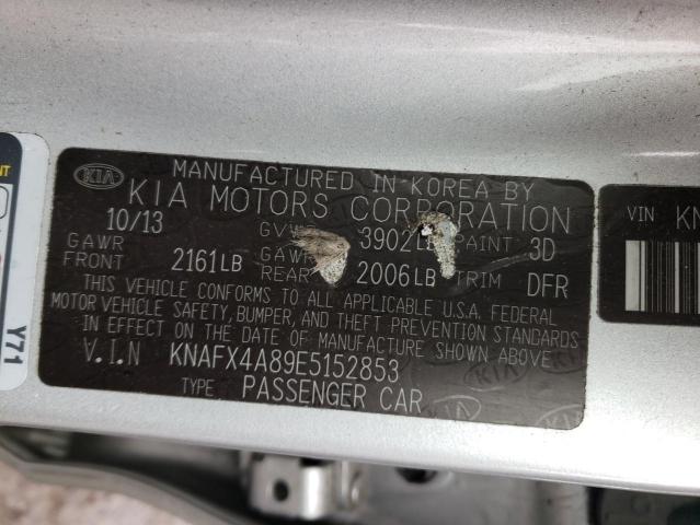 Photo 10 from auction – 2014 KIA FORTE EX with VIN KNAFX4A89E5152853