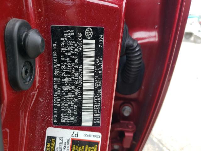 Photo 10 from auction – 2016 TOYOTA CAMRY LE with VIN 4T1BF1FK9GU577016