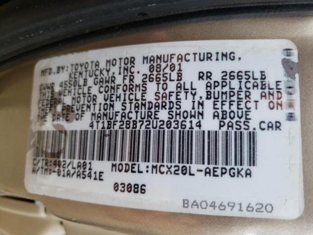 Photo 10 from auction – 2002 TOYOTA AVALON XL with VIN 4T1BF28B72U203614