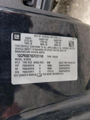 Photo 10 from auction – 2012 CHEVROLET SILVERADO with VIN 1GCPKSE78CF201740