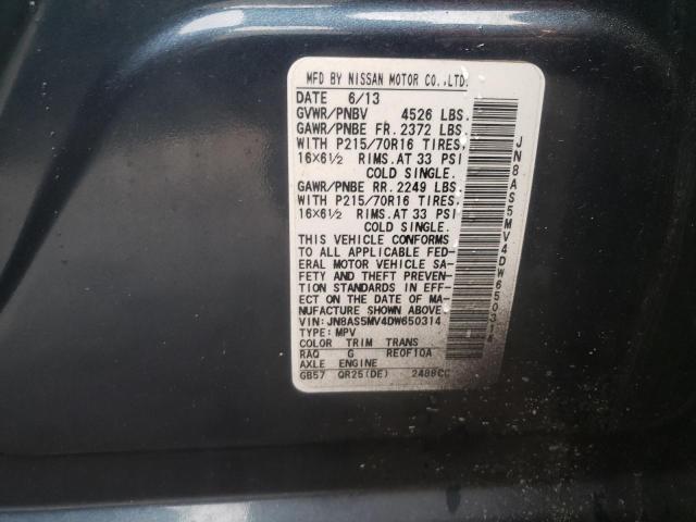 Photo 10 from auction – 2013 NISSAN ROGUE S with VIN JN8AS5MV4DW650314