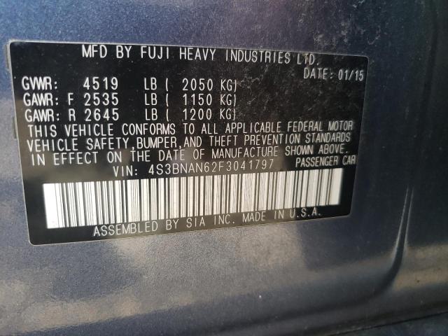 Photo 10 from auction – 2015 SUBARU LEGACY 2.5 with VIN 4S3BNAN62F3041797