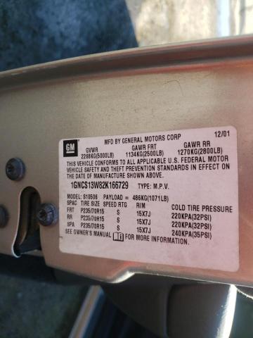 Photo 10 from auction – 2002 CHEVROLET BLAZER with VIN 1GNCS13W82K166729
