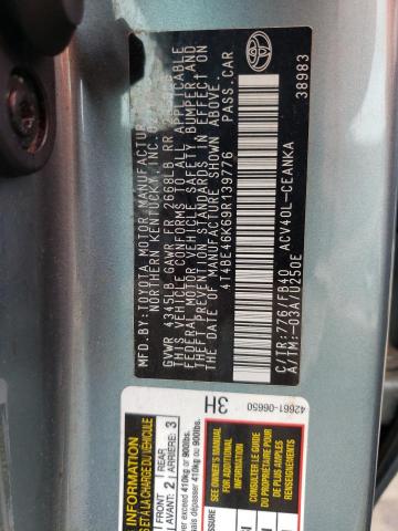 Photo 10 from auction – 2009 TOYOTA CAMRY BASE with VIN 4T4BE46K69R139776