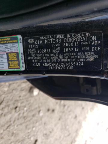 Photo 10 from auction – 2014 KIA RIO LX with VIN KNADM4A32E6355324