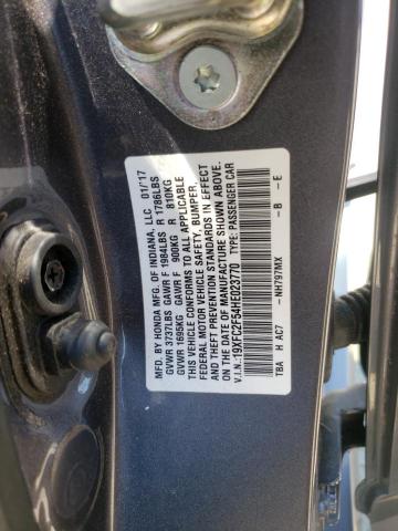 Photo 10 from auction – 2017 HONDA CIVIC LX with VIN 19XFC2F54HE023770